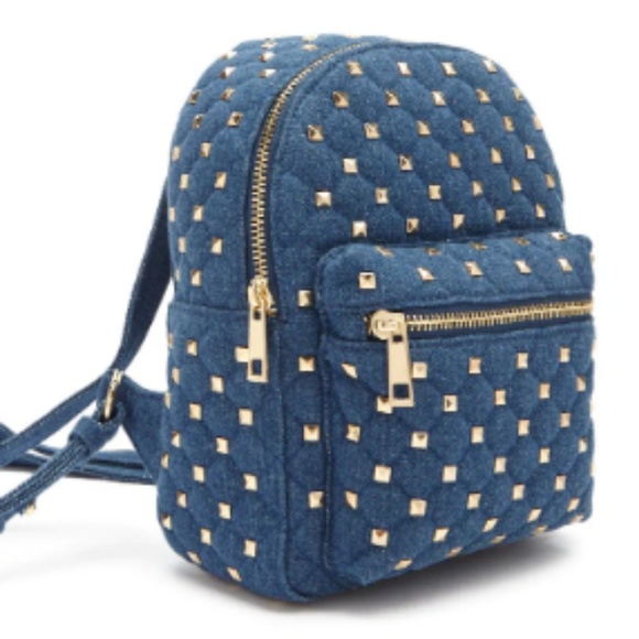 Forever 21 Handbags - Host pick 🎊🎊 studded denim backpack